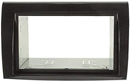 tomzz Audio 2414-065 Doppel DIN Radioblende Set kompatibel mit FIAT Bravo 198 Bj.2007-2014 Piano Lack schwarz mit Einbaukit