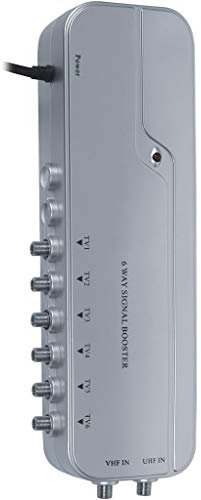 Electrovision F Type Signal Booster with 4G Filter (6 Outputs)