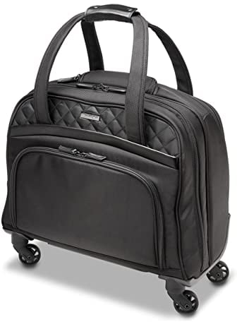 Kensington Sac à Roulettes Contour 2.0 Executive Balance - Pour Ordinateur Portable jusqu'à 15.6, Design Sac à Main, Idéal en Bagage Cabine pour Femme (K60380WW), Noir