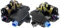 Frankberg 2x Türschloss Stellmotor Hinten 6-Polig Kompatibel mit Polo 9N Schrägheck 2001-2009 Ibiza III 6L1 Schrägheck 2002-2009 Replace# 3B4839015AN