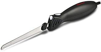 Girmi CT10 Elektrisches Messer, 45 W, DC-Motor, 2 Messersets, Schwarz