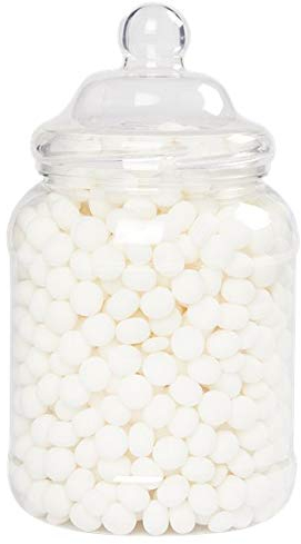 Pick n Mix Candy Buffet Party Victorian Style Clear Plastic Sweet Jar Holder 2.25L Birthday Wedding Anniversary Christening Storage