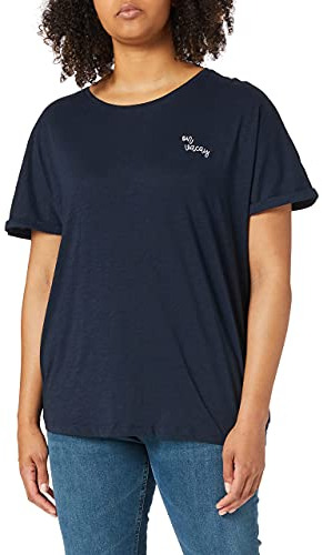 TOM TAILOR Damen Plussize T-Shirt mit Stickerei