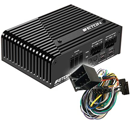 MEDIADOX Auto/KFZ Plug & Play Upgrade Verstärker/Endstufe + Kabel Set PA4 von Eton kompatibel mit BMW