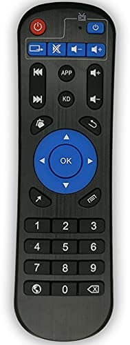 Amiroko Remote Control Replacement Compatible with Android TV Box T95, T95 MAX, T95Z Plus, T95K T95V T95U T95W Pro, T95 X2, Qbox, Q Plus, X96, H96, MX1, MX10, T9, TX3, TX6, H50, HK1, X88 Android Box