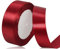 Cinta de raso Burdeos Roja de 25 mm, 22 metros, cinta decorativa ancha, cinta de tela para regalos de bodas, bautizos y cumpleaños