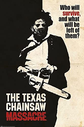 Texas Chainsaw Massacre Poster Who Will Survive? | Filmplakat, Poster [61 x 91,5 cm]