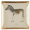 Gift Company Assiette en Verre Love Plates Zebra S, Assiette décorative, Verre, Blanc, 10 x 10 cm