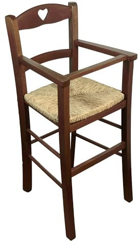 Sicignano SEGGIOLONE BIMBO con PROTEZIONE SEDUTA PAGLIA NOCE, IndigoB0B3RRYTV8