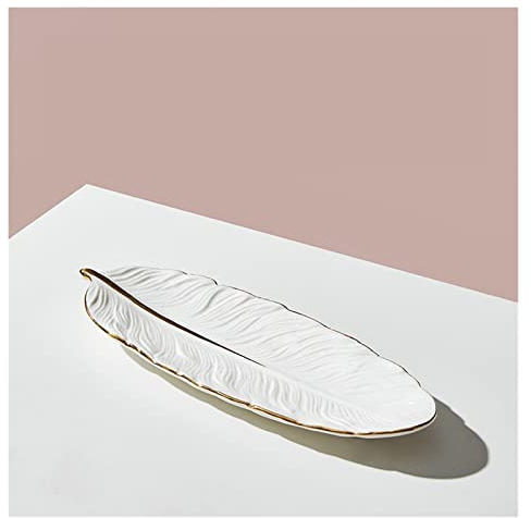 luckxuan Plato de Pasta Plato de Fruta Vajilla de cerámica Plato de Postre Plato de Postre pequeño Platos Llanos (Color : A)