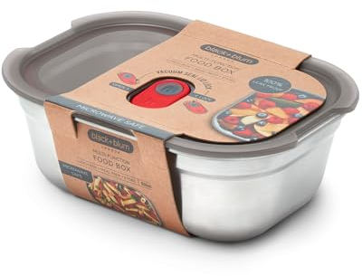BLACK + BLUM FBSS-BX. Boîte à déjeuner multifonction en acier inoxydable pour micro-ondes, 600 ml