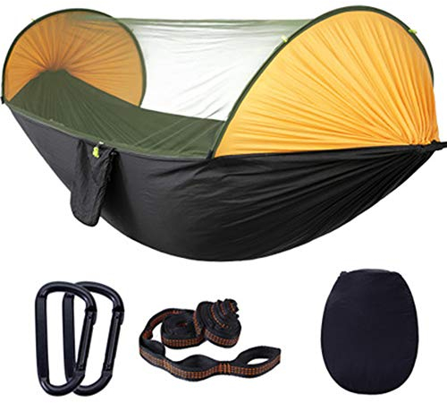 Hamac avec moustiquaire, Double hamacs de Camping moustiquaire Portable et léger pour Sac à Dos randonnée Voyage en Plein air