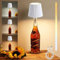 LED Flaschenlampe Aufladbar USB,Dimmbare 3 Farbmuster Tischleuchte,Tragbare Flaschenlicht,LED Flaschenlampe Dimmbare,Kabellos Touch Tischlampe,Touchgesteuerte Stimmungslicht für Innen Restaurant & Bar