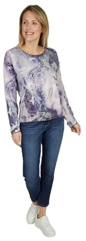 Rabe Modern Look Pullover in Violett, Größe 48
