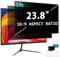 PYS 2 Pack Privacy Screen Filter for 23.8 Inch 16:9 Aspect ratio Computer Monitor Removable Anti-Blue Light Anti-Glare Screen Protector for Privacy Protection