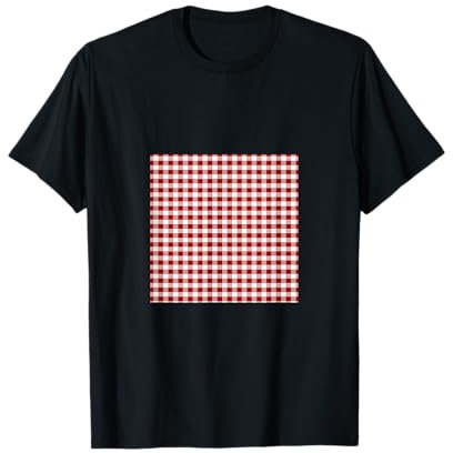 Vichy rouge, carrés, carreaux, carreaux, motif T-Shirt