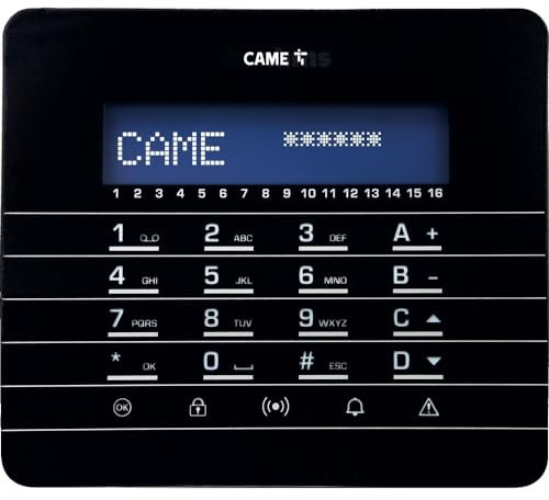 Tastiera Nera Filo Sistema Pxc2 CAME PXKTN02 846CA-0120