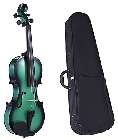 Erwachsene violine Student Anfänger Violine Handgefertigte Geige Violine Mit Brücke Brasilholz Bogen Case Ganzes Kit professionelles Violine (Color : 1/2)
