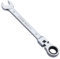 Gedlex Clé Plate à Cliquet 15mm, Clé Cliquet Flexible avec Réglage à 180° et Clef Plate à 15°, Clé à Cliquet en Acier Chrome Vanadium Résistante à l'abrasion, au Glissement et Résistant à la Rouille