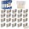 GERCAR Pro Gleichschließend 20x Halbzylinder 30/10 Set 20x Garagentor Profil-Halbzylinder inkl. 100 Schlüssel - 40 mm Garagentorschloss 20er Zylinder - Länge: 40mm, A:30 B:10 - Schließsystem