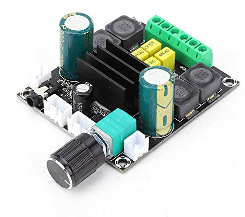 Placa Amplificadora de 2x100W, TPA3116D2 Placa Amplificadora de Potencia de Audio Digital Estéreo de Doble Canal 2x100W, Sonido, 3 Puertos de Entrada de Audio, DC 12-24V,