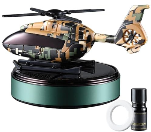 Ymxygz Hubschrauber-Auto-lufterfrischer, Solarbetrieben, Automatische Rotation, Propeller, Ätherisches Öl, Diffusor, Armaturenbrett, Parfüm, Dekoration, Ornament