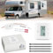 Rv Thermostat-Set für Dometic Wohnmobil Anhänger Camper – 3316230.000 Single Zone LCD Touch RV Klimaanlage Wandthermostat mit Steuerungssatz kompatibel mit Dometic AC B59530 B57915 B59516