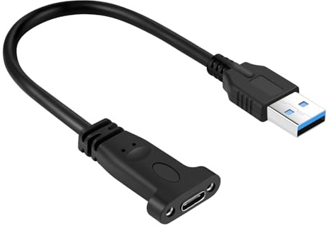 Thzzhnno Adaptateur Câble USB C Fémelle vers USB Mâle 0,2M, 3.1 Gen 2 Type C vers A 10Gbps