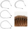 Gjinxi Stirnband 4pcs Haarbänder Zum Waschen Gesichts Sport Stirnbänder Rutschfest Gewellt Feder Stirnband Zickzack Haarband Halter Metall Haarbänder Hautpflegekamm Lockige Haarreifen Kopfbedeckung