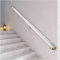 Lucite Rampe d'escalier transparente avec supports argentés – Barre d'appui murale pour escaliers intérieurs, balustrade facile à installer pour couloir et loft