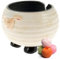 Ceramic Yarn Bowl with Holes Sheep Shape Handmade Craft Knitting Bowl Portable Yarn Storage Bowl 14x12cm Knitting Sewing Yarn Holder Sewing Supplies Organizer Handmade Gifts for Mom & Knitting Lovers