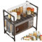 Ideal Microwave Oven Racks - Space Saving Kitchen Racks, Multi Functional Microwave Stands | Eco Friendly Long Lasting Adjustable Microwave Shelf Racks for Countertop Organization