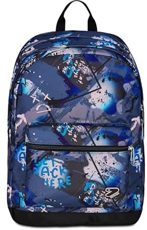 Seven Zaino Scuola Pro XXL con Cuffie Wireless, Grigio, Tasca Interna Porta PC, 32 L, Scuola Media e Superiore, Zaino Ragazzo