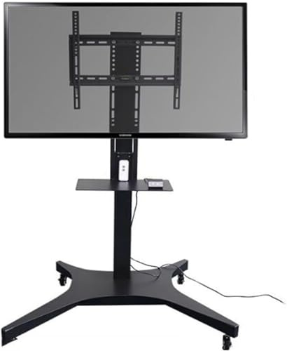KJoBDwz Support TV mobile Chariot TV mobile sur roues - Support TV motorisé - Levage TV motorisé pour téléviseur - Support TV motorisé pour meuble TV mobile pour écran de 32 à 75 pouces