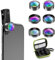 6 in 1 Handy Kamera Objektiv Set Weitwinkel, Makro, Fisheye, ND, CPL, Sternfilter Universal Clip On Handyobjektiv für iPhone, Samsung & Mehr teleobjektiv für Smartphone