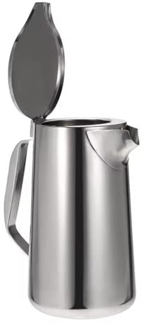 Jarabla de Agua de Acero Inoxidable con Tapa, Jarra de Cerveza, Jarra de Agua de 2L Tetera con Mango Ergonómico Jug Bebida de Bebidas Frías