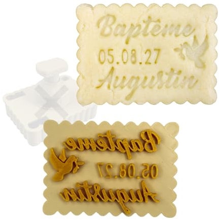 PivoFix® - Stampino per biscotti personalizzabile con piastre intercambiabili, prodotto in Francia (piastra singola - Colomba)