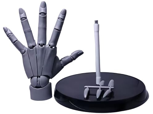 Handmodell 1: 1 artikulierte flexible linke Schaufensterpuppe Hand 14 Zoll PVC Poable Mannin für Künstler, Malerei, Anzeige, Schreibtischdekoration