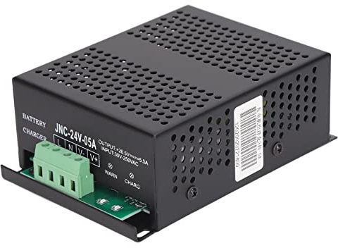 Zerodis Módulo de Cargador de Flotador de Batería de 12V para Generador Diésel con Sobrecarga, Cortocircuito, Memoria, Cargador de Batería de Protección Inversa (JNC-24V-05A)