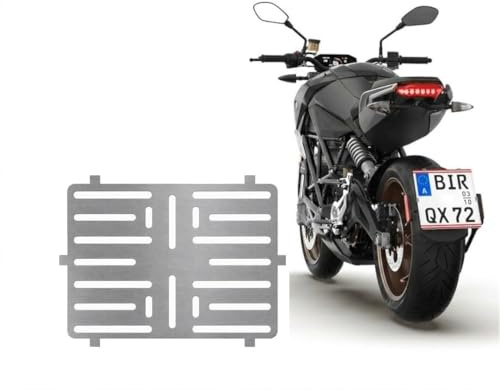 1x Rahmenlos Kennzeichenhalter Edelstahl 0,8 mm dick (Für AT Österreich) für Kennzeichen im Format 210 x 170 mm 21 x 17 cm für Motorrad - Roller