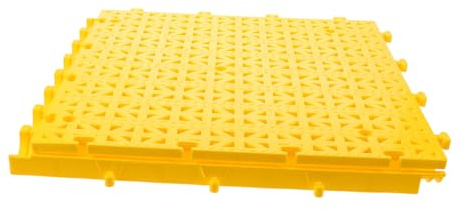 ORFOFE Piastrelle Antiscivolo per Pavimenti ad Incastro 40x40 Cm in Plastica Modulare Drenante per Garage Officina e Bordo Piscina Pannello Grigliato Resistente per Ambienti Umidi e Uso