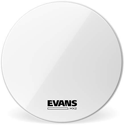 Evans MX2 White Marching Bassdrumfell, weiß, 32 Zoll