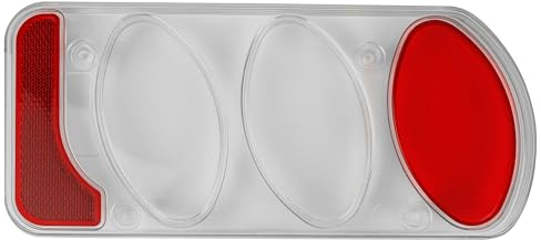 EUFAB 11500 Ersatz-Glas Rechts, Rauchglas, für Rücklicht EUFAB 11502, Grau