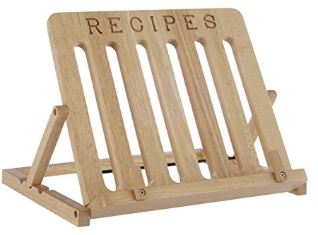 Premier Housewares Rubberwood Book Stand Book Holder Cookbook Stand For Kitchen Book Stand For Desk Recipe Book Stand 7 X 33 X 27 Cm