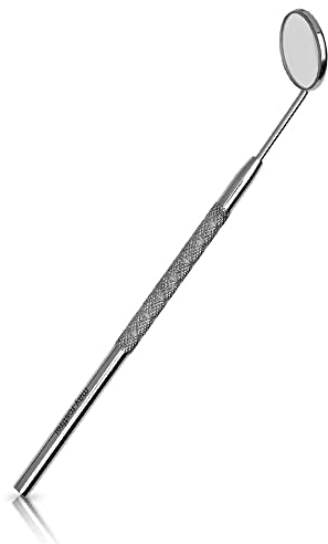 Inspektionsspiegel - Größe 5 - vergrößernd - rostfreier Edelstahl