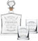 3-TLG Geschenk-Set mit Whiskeyflasche und 2 Whiskygläser - Edle Glas-Karaffe Inhalt: 700ml - Personalisiert mit Gravur - Motiv Original-Exklusive