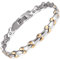 RainSo Magnetarmbänder für Frauen Elegantes Silber Gold Titanium Stahl Spanner Patten Damen Magnetarmband mit Geschenkbox und Einstellbarem Größenwerkzeug