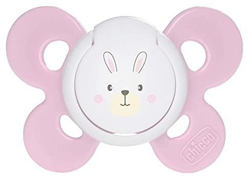 Chicco PhysioForma Succhietto Comfort 0-6 Mesi, Ciuccio Bimba con Tettarella in Silicone, Supporta la Respirazione Fisiologica e Favorisce il Corretto Sviluppo della Bocca, Rosa in Colori Assortiti