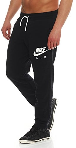 Nike Air AW77 Heritage Fleece Cuffed Herren Trainingshose Farbe: Schwarz/Weiß; Größe: M