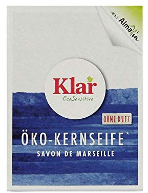 6x Klar Öko Kernseife ohne Duft 100 g